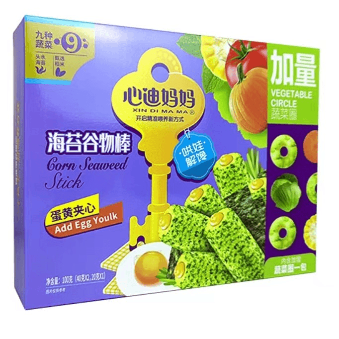 心迪妈妈/海苔谷物棒100克