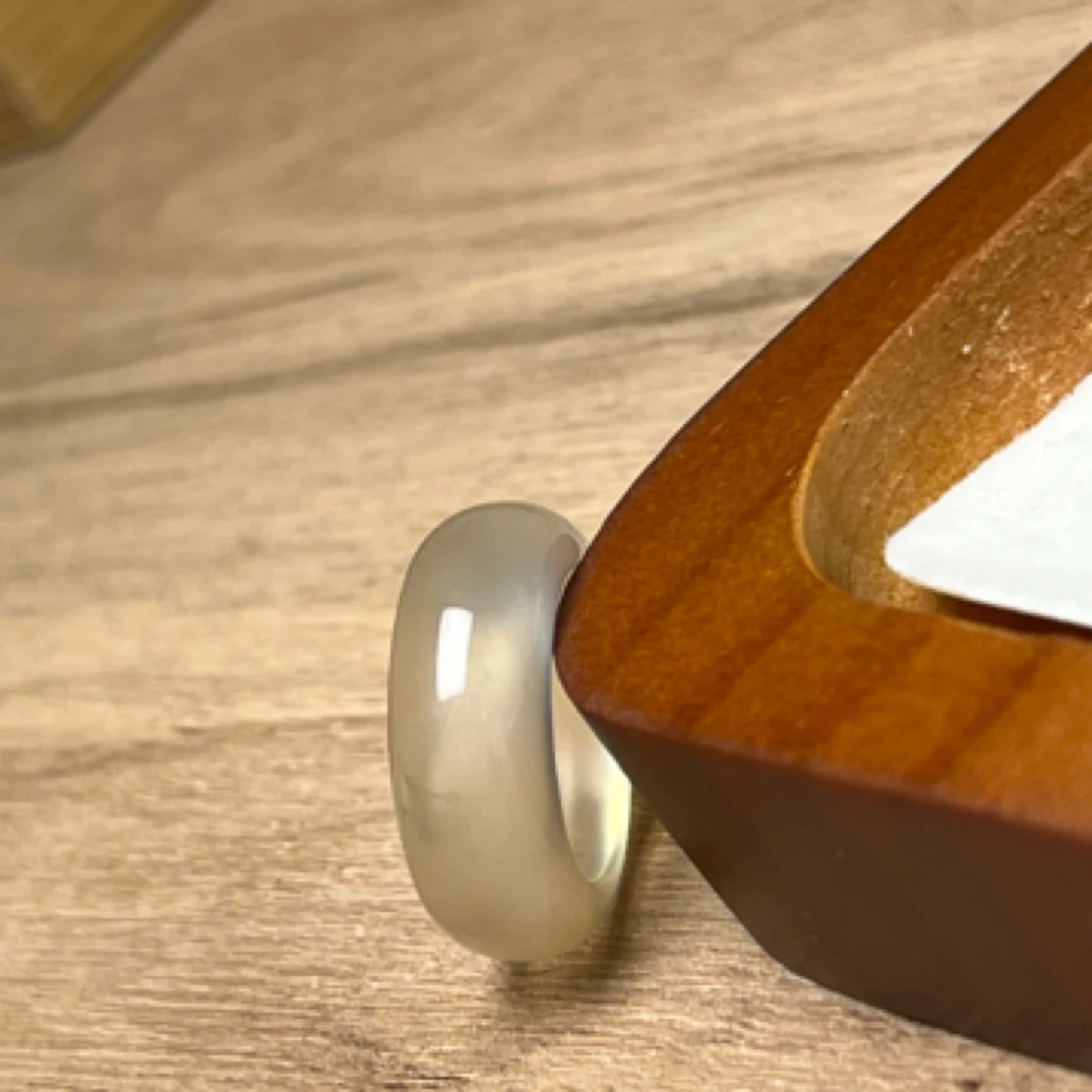 顶货香槟金色天然玛瑙戒指起光高冰透（直播间选款）