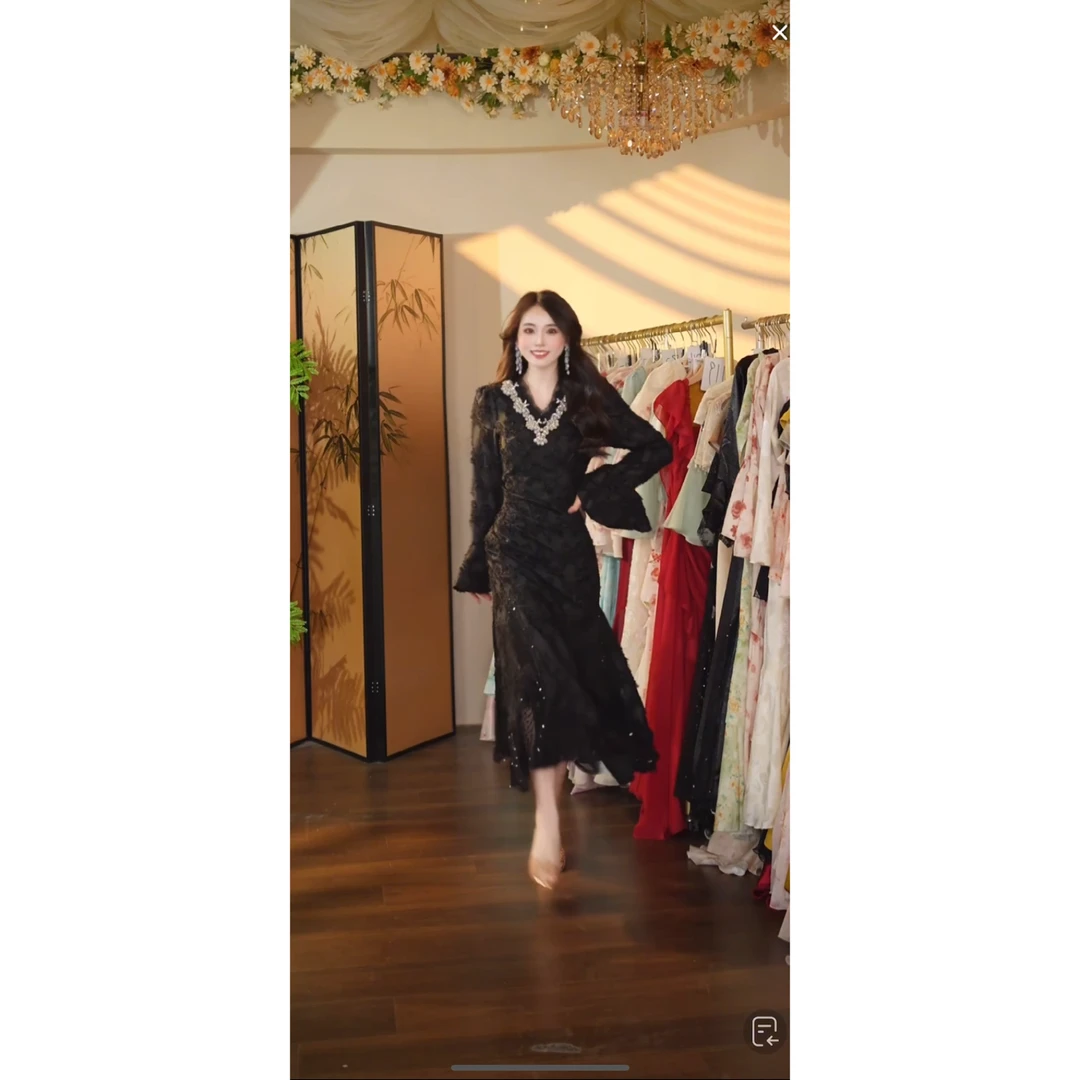 【瑞瑞定制】璀璨之星N015清苍连衣裙-230