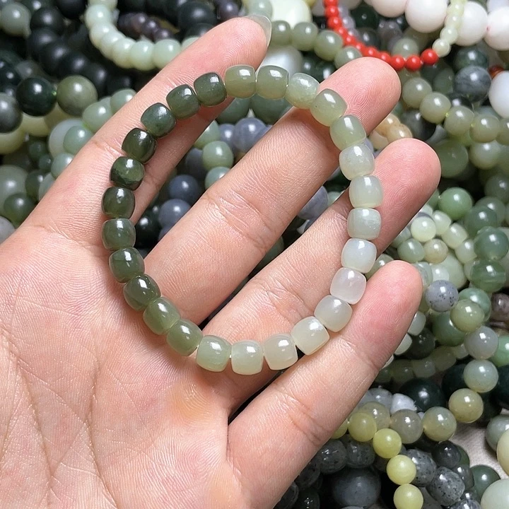和田玉手串未镶嵌