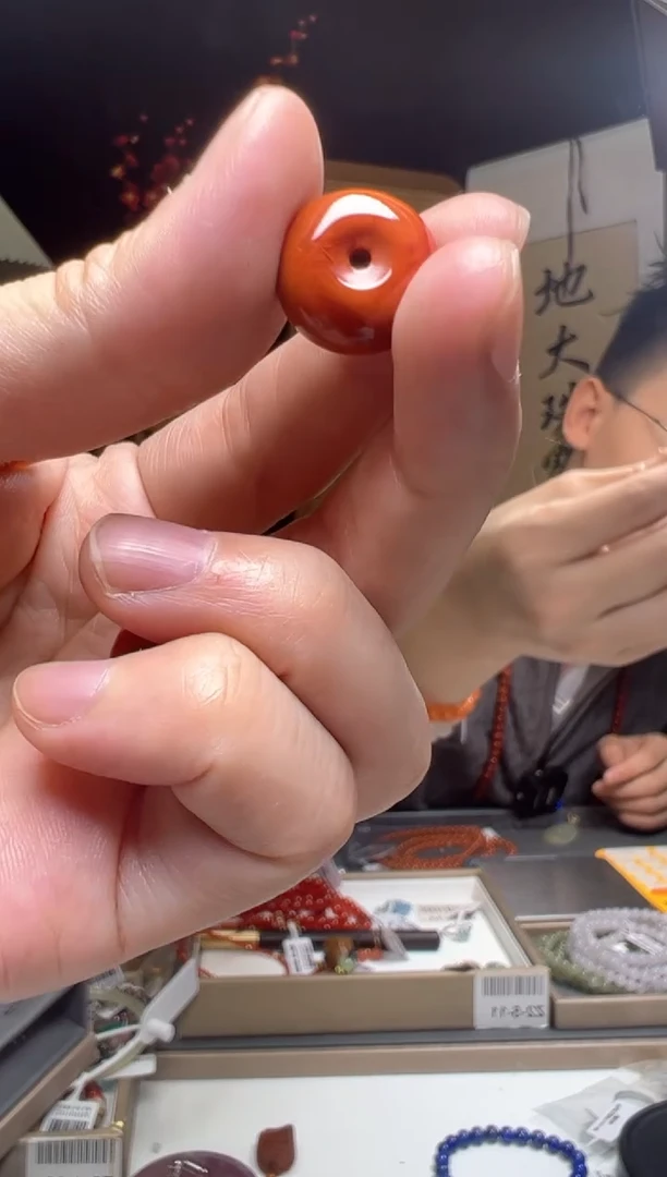 【闪购商品】南红玛瑙吊坠未镶嵌南红玛瑙平安扣吊坠3-4g