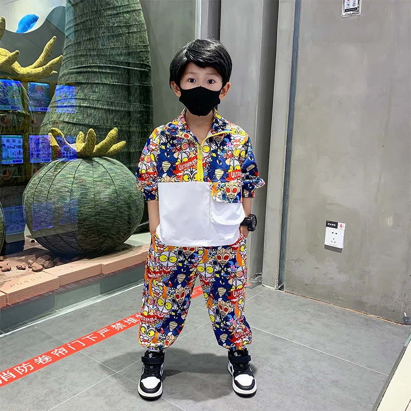 男童秋季套装2023新款帅气外套儿童春秋童装男孩运动服洋气时髦潮