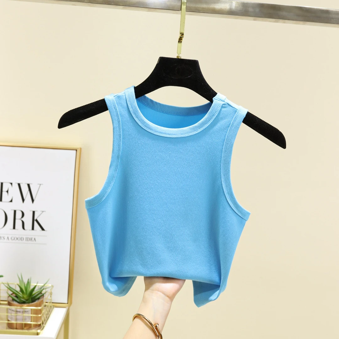 青春期外穿短款百搭洋气背心内搭打底直播间拍三自动减一件价格