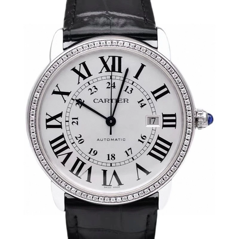 99新 Cartier/卡地亚 伦敦系列男表/表径42mm/后钻/