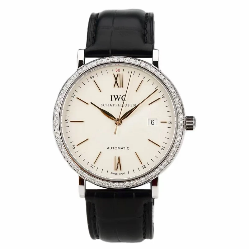 99新 IWC/万国 柏涛菲诺系列男表/40mm/后钻/经典腕表