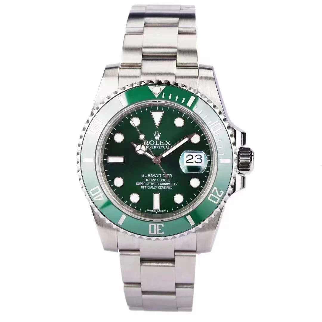 99新 Rolex/劳力士 潜航者系列男表/116610/绿水鬼/表径40mm/18年