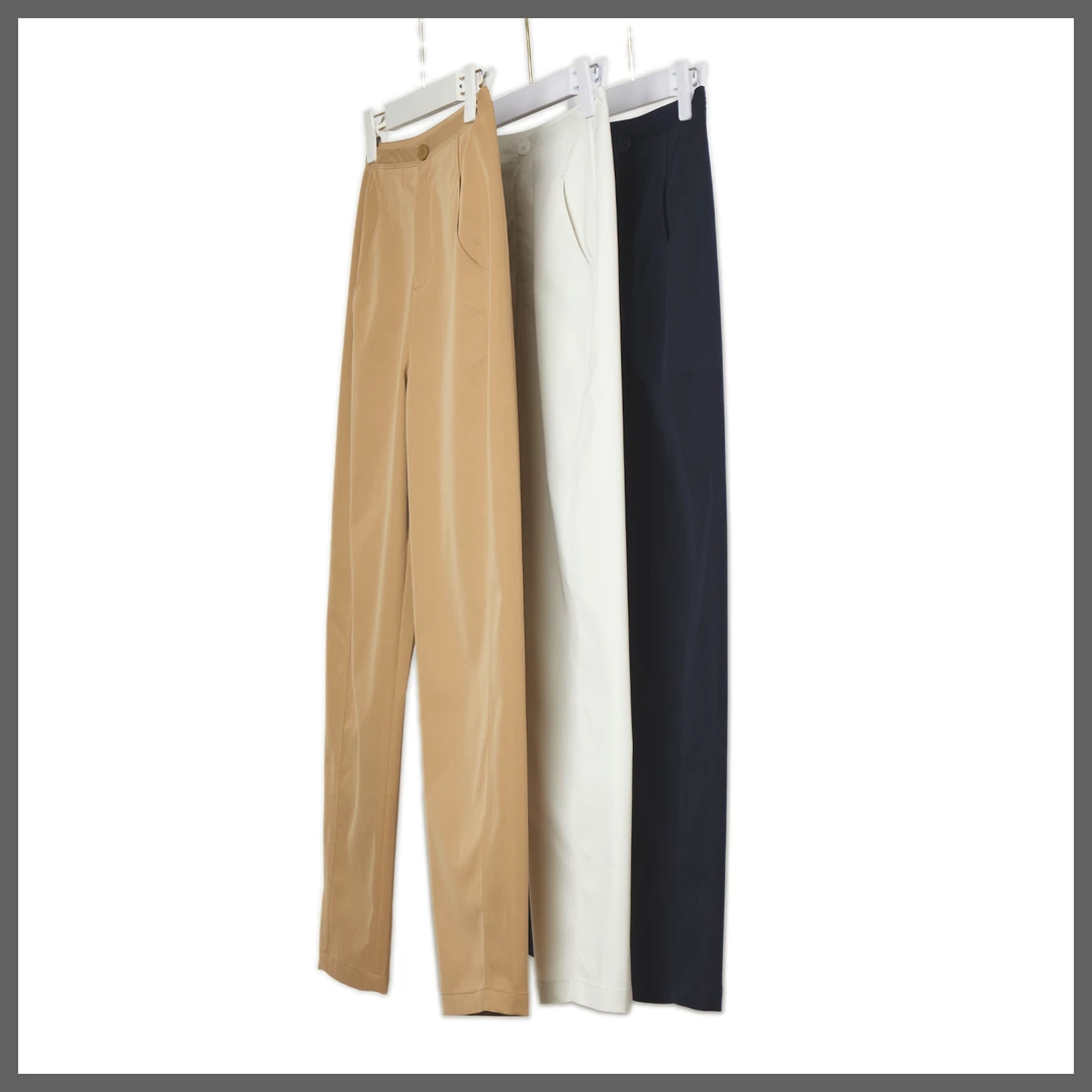 23【窄腰镰刀裤】舒柔特抗皱不鼓包高腰女裤九分裤显瘦显高5248