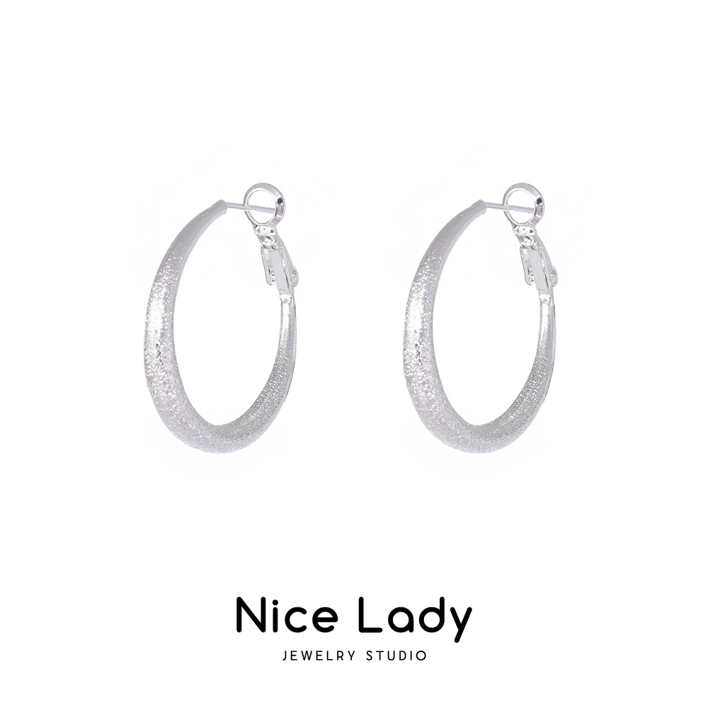 铜合金耳饰 满天星耳圈简约耳饰百搭个性小众耳环女PT0120