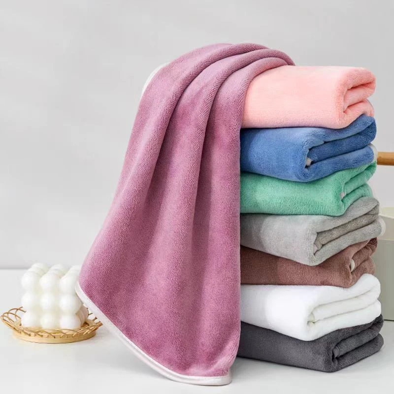 吸水性好不掉毛不褪色潮流时尚软毛巾吸水毛巾(5条搭配发珊瑚绒