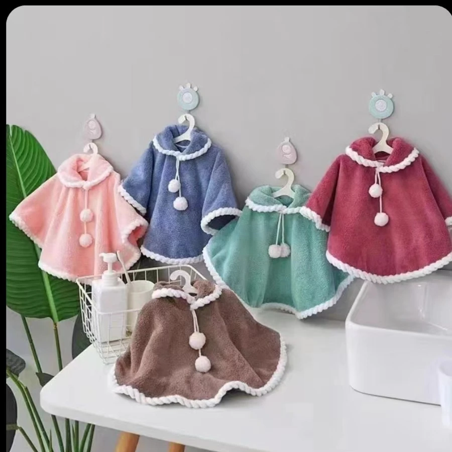 柔软毛巾可爱加厚吸水家用带帽和斗篷两种速干挂式超柔拍一发二