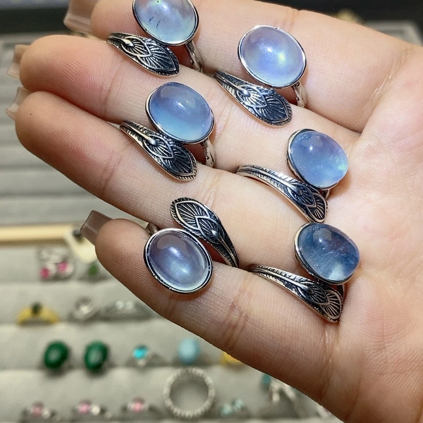 【闪购商品】烟晶戒指银S925镶嵌