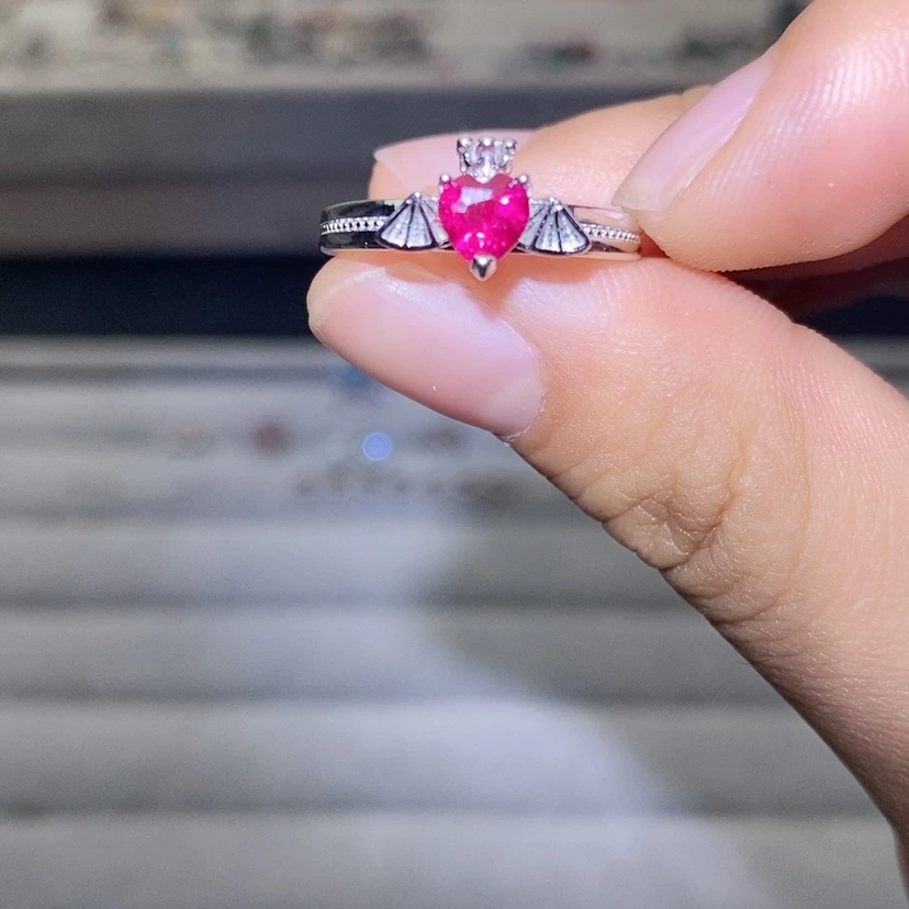 【闪购商品】烟晶戒指银S925镶嵌