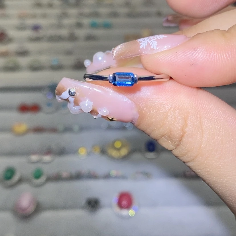 【闪购商品】烟晶戒指银S925镶嵌