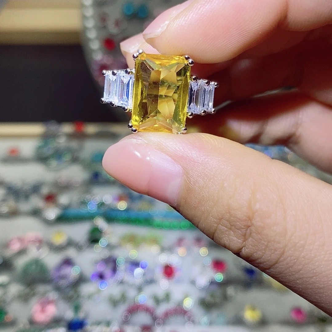 【闪购商品】芙蓉石戒指银S925镶嵌