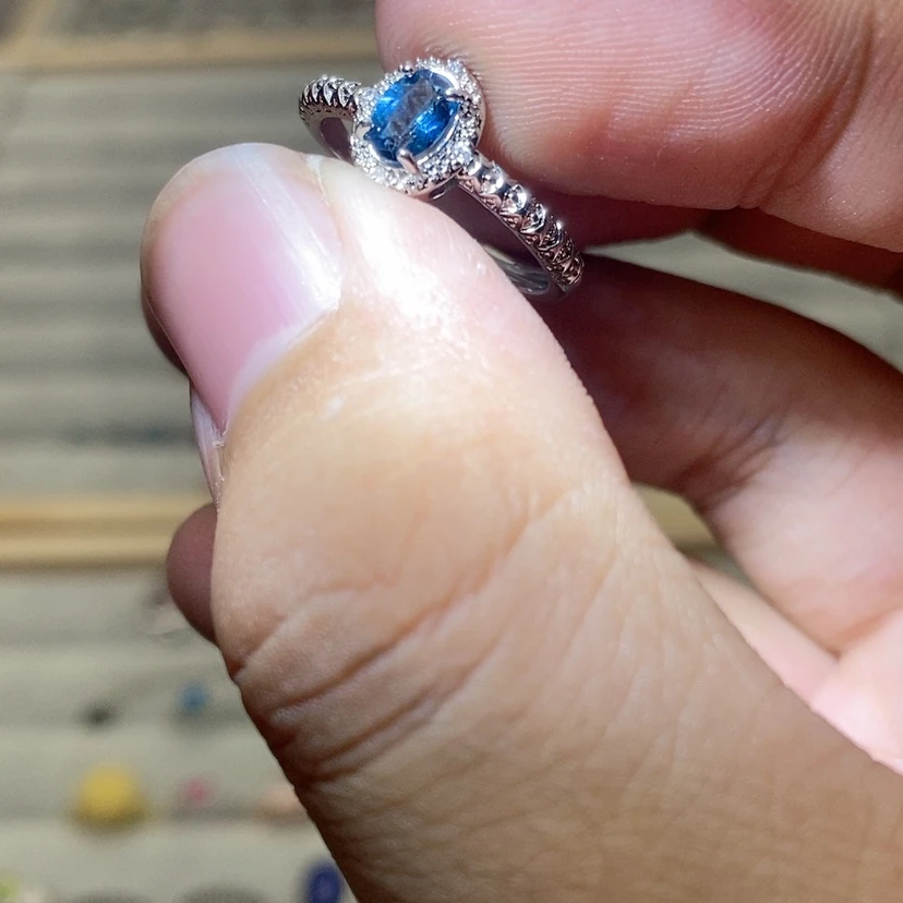 【闪购商品】烟晶戒指银S925镶嵌