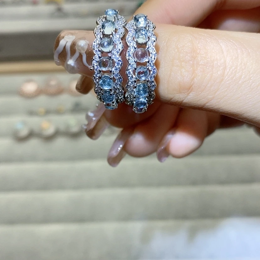 【闪购商品】烟晶戒指银S925镶嵌