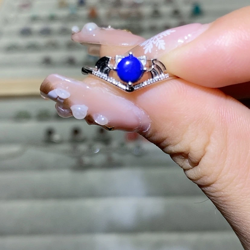 【闪购商品】烟晶戒指银S925镶嵌
