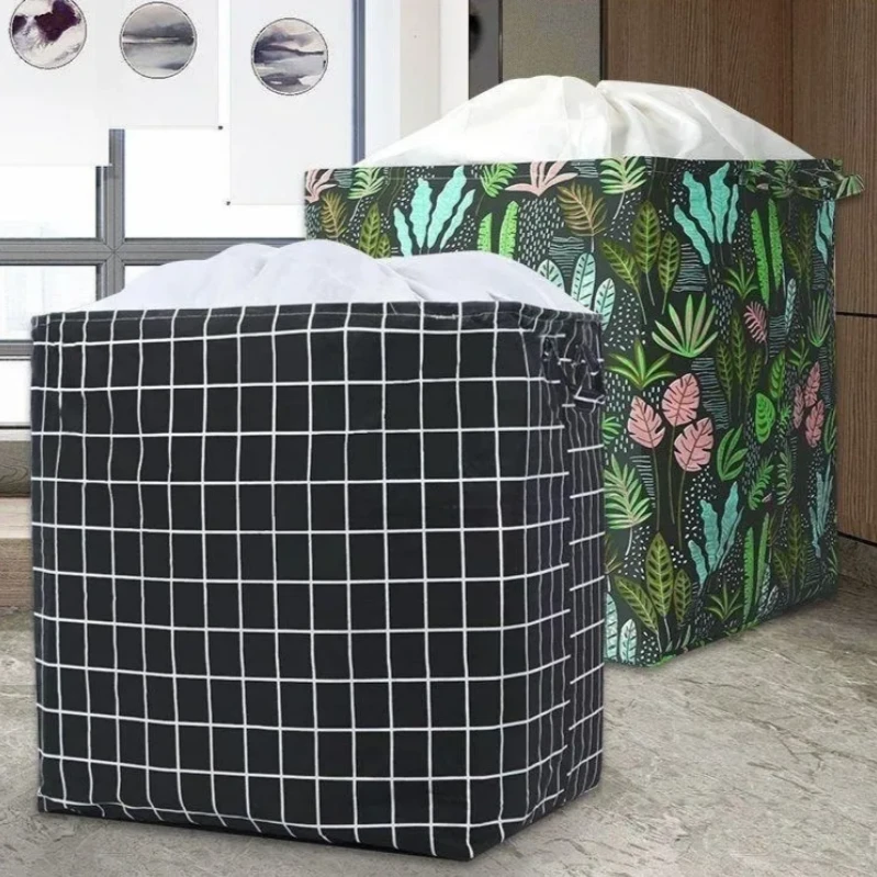 实拍图小号棉麻布加厚收纳整理袋收纳袋搬家打包袋防水防潮储物