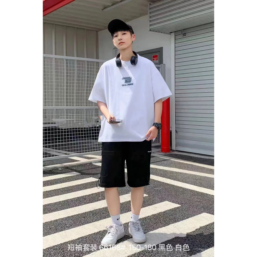 【66168-白色】青少年运动套装