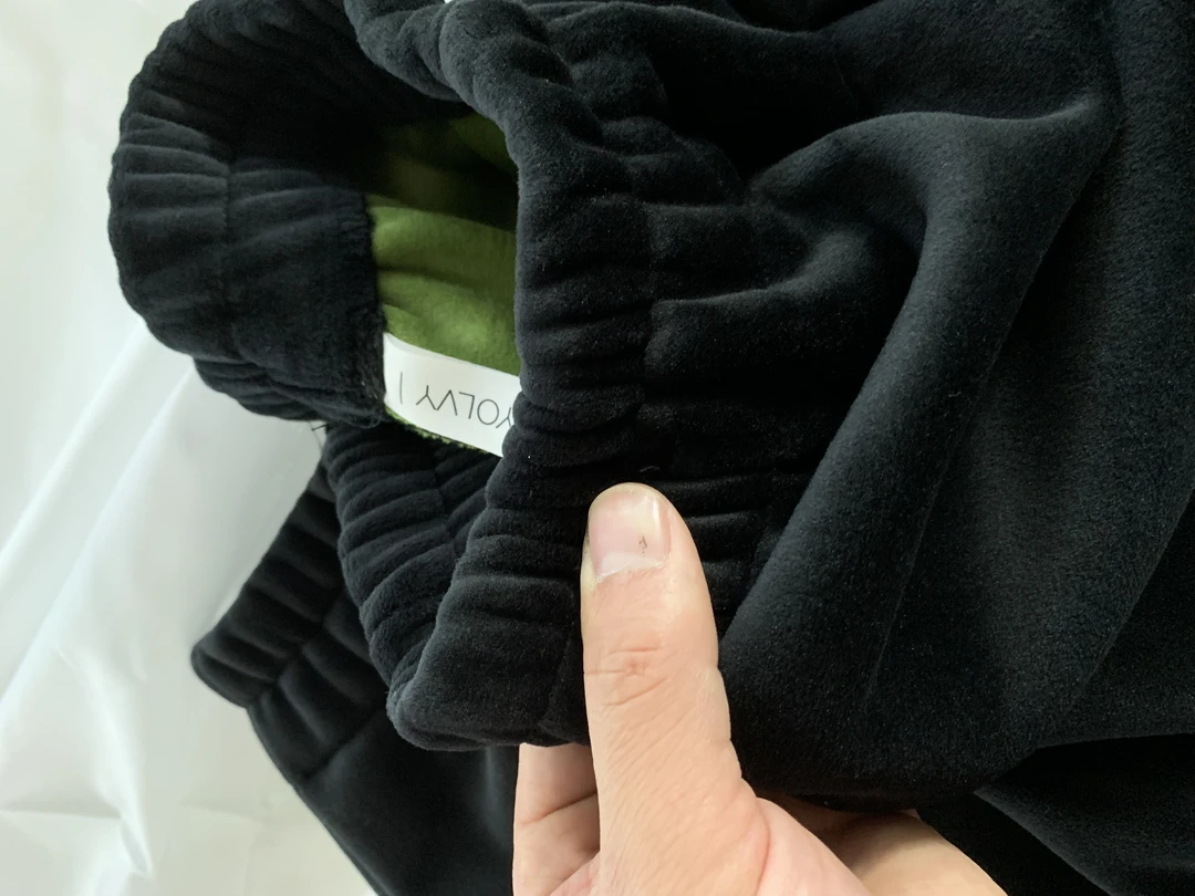 T32双面丝绒运动裤女秋冬季加绒加厚外穿裤宽松收口束脚卫裤高腰