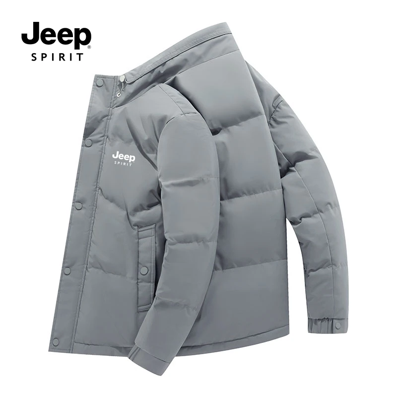 JEEP吉普棉衣男士冬季新款商务休闲立领加厚保暖棉服防风棉袄外套