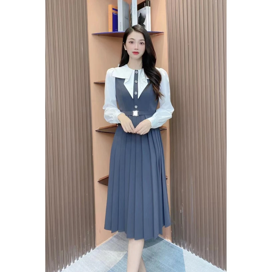 【丹丹】7910经典时尚百搭连衣裙2024年新款女高级感