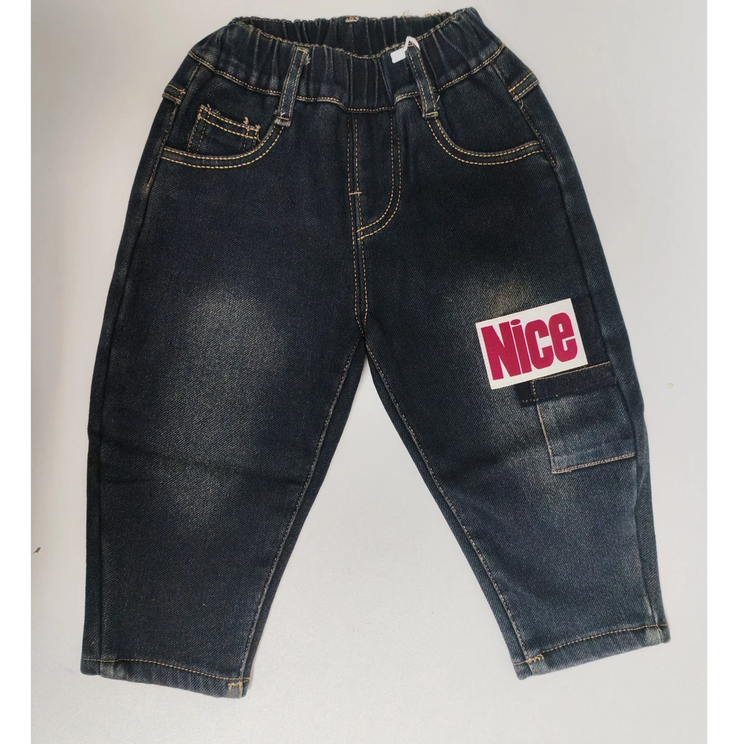 洗水加绒软牛仔裤