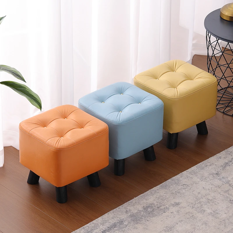 科技布小凳子家用创意板凳沙发茶几矮凳客厅软坐凳门口穿鞋换鞋凳