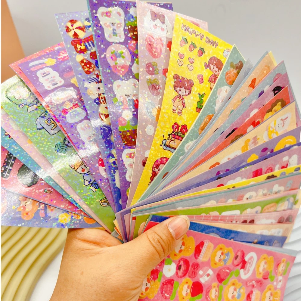88张 创意彩色手机书本背胶卡通可爱贴纸,已裁剪 咕卡贴