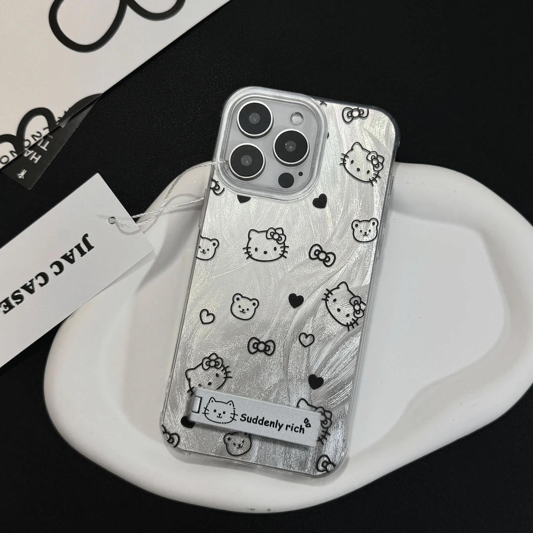 JIAC适用苹果15华为小米14vivo一加oppo防摔hellokitty羽纱手机壳