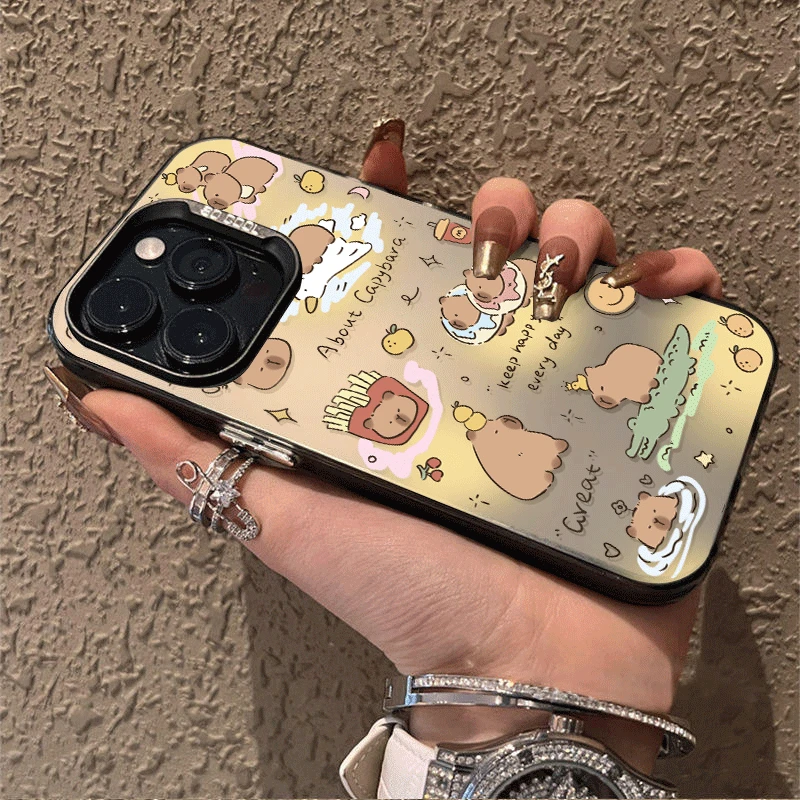 卡皮巴拉15promax适用xs苹果12个性iphone11硬壳女款14手机壳13xr