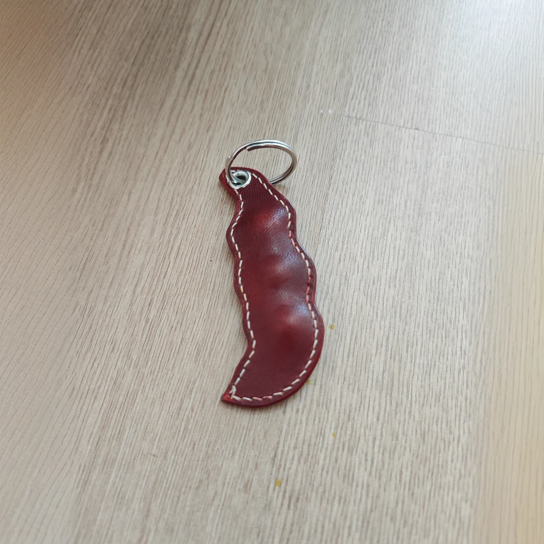 豌豆荚钥匙包，纯手工制作，个性