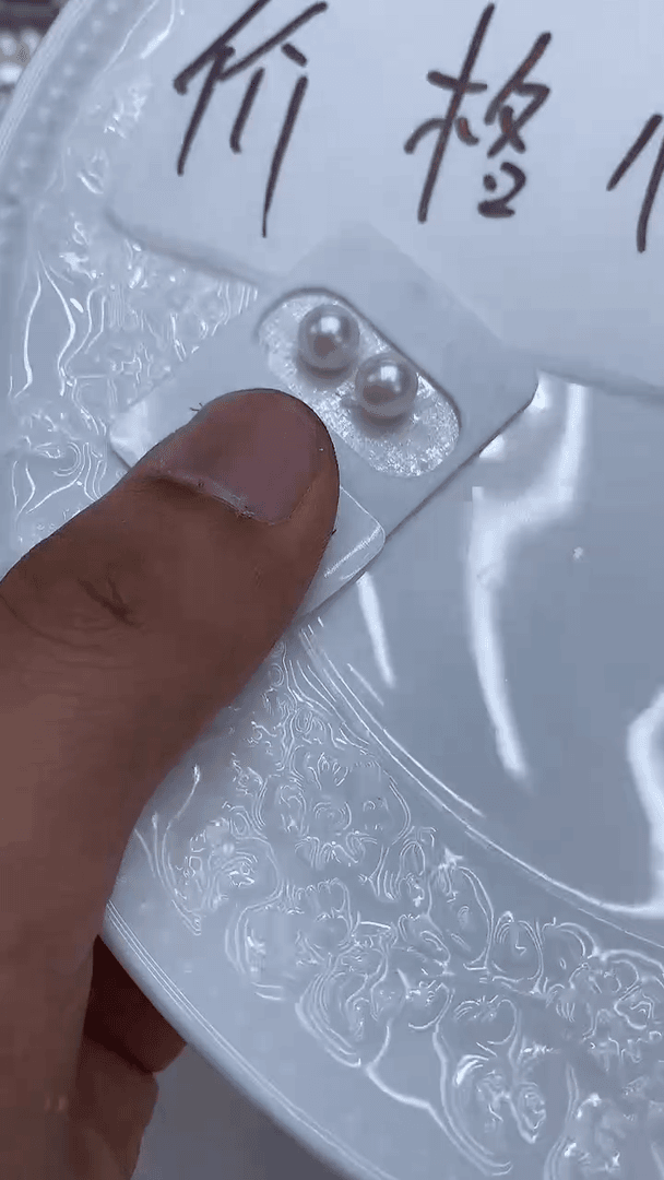 【闪购商品】海水珍珠定制未镶嵌简单素耳钉