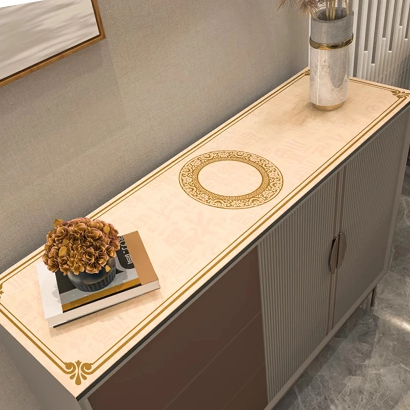 鞋柜垫子台面餐边柜免洗桌垫桌布玄关保护垫轻奢高级感电视柜桌垫