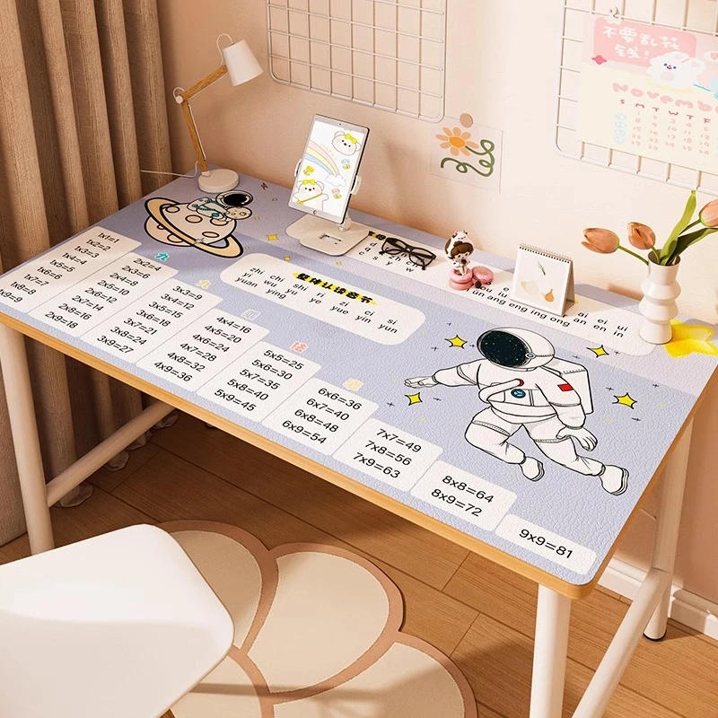 拼音书桌垫写字台桌垫学生防水自粘环保护眼学习桌桌布课桌皮革垫