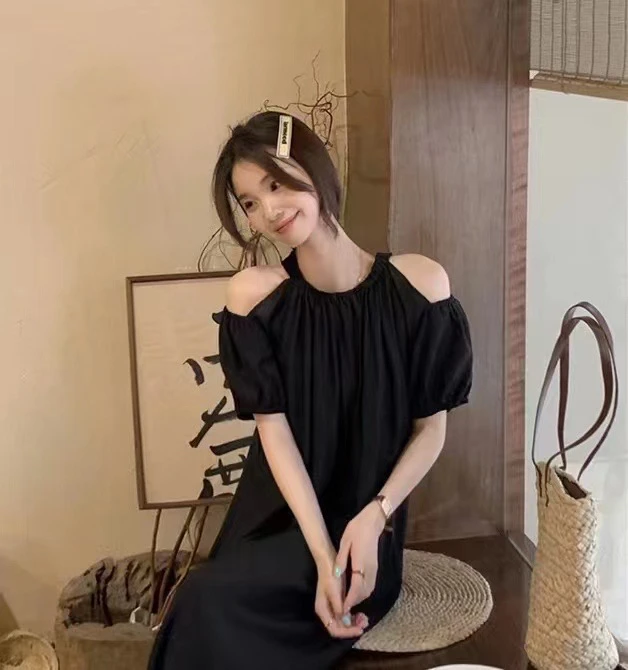 默认微瑕 完美主义绕道 夏季针织连衣裙