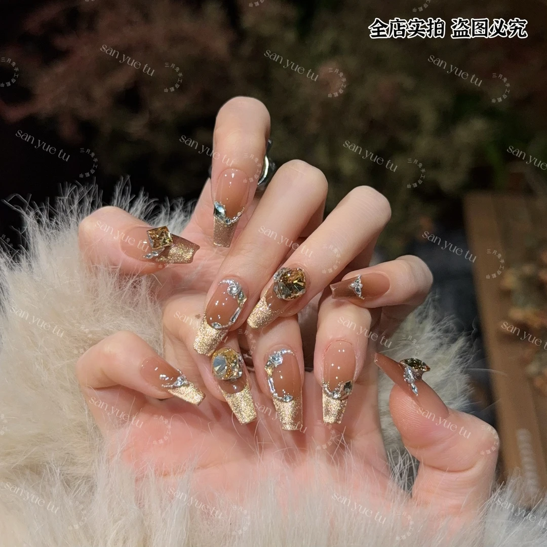 楼兰古城-三月兔【东洲水晶】秋冬显白可拆卸甲片穿戴美甲