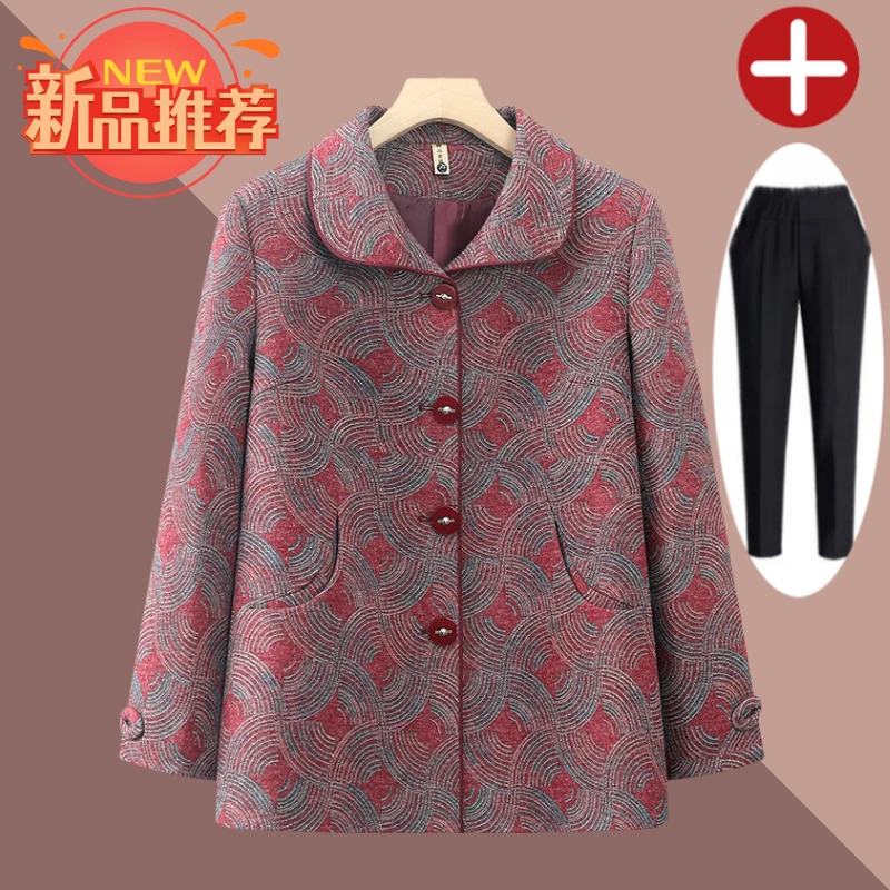 老人老太中国风保暖奶奶装加厚中老年妈妈装冬季春秋老年人加绒