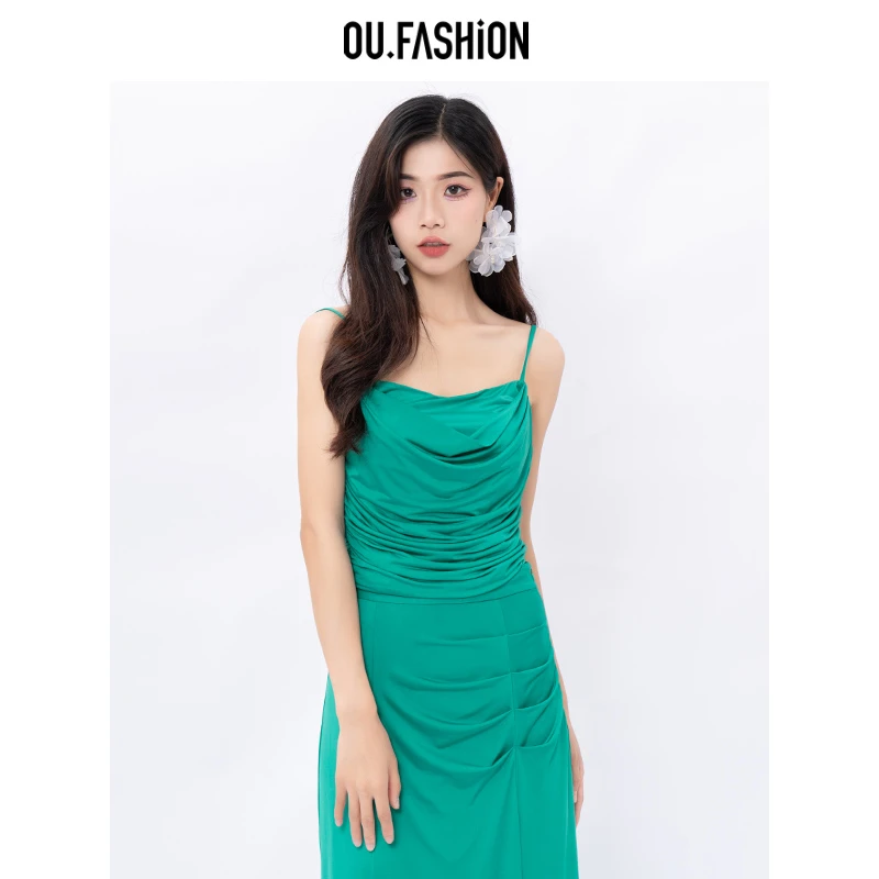 OU.FASHION/欧点抹胸吊带背心设计感内搭外穿小吊带女6032320372
