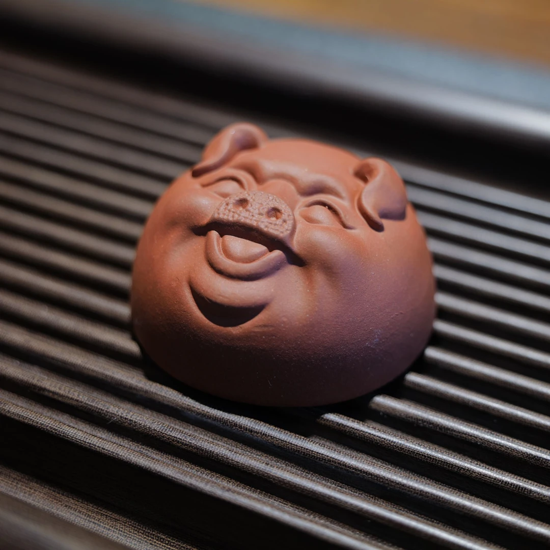 【华廷紫砂】福猪主人杯