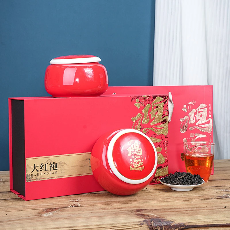茶礼-鸿运红色大红袍袋过节送礼好喝不贵的茶礼/东方茶庄