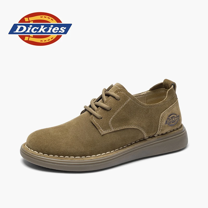 Dickies新款复古男士商务皮鞋时尚百搭休闲鞋系低帮带舒适户外男