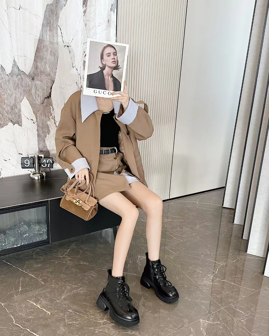 阿莲鞋店5厘米的马丁靴