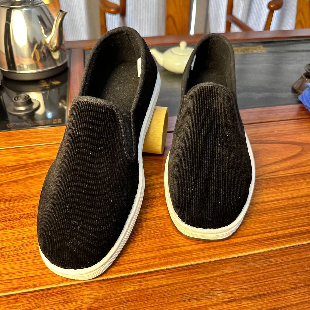 【条绒热反射】纯手工千层底布鞋男士一脚蹬舒适透气老北京布鞋