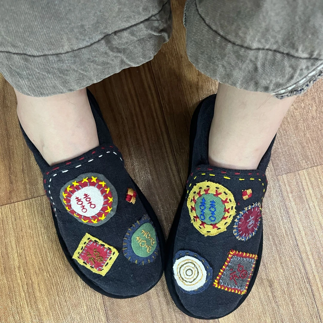 千层底手工布鞋福喜款透气软底纯手工女士国风时尚春秋老北京布鞋