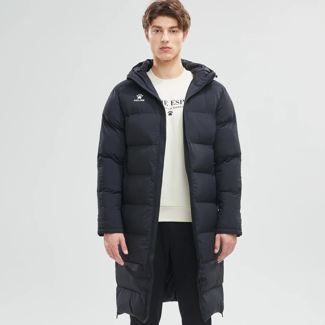 【大爪标长款棉服】官方旗舰店卡尔美保暖御寒棉服秋冬加厚连帽外套