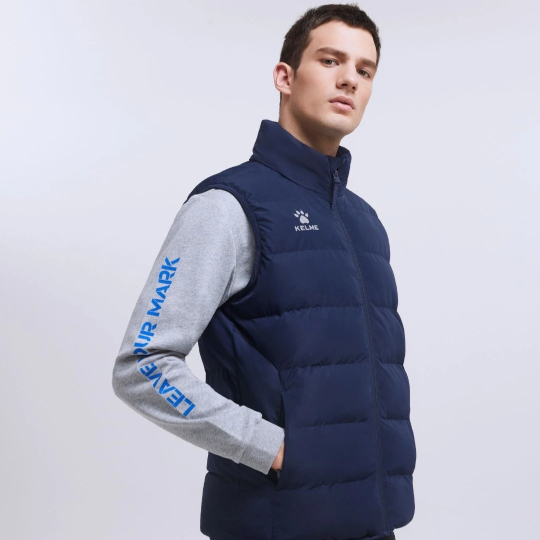 KELME【运动新风尚】马甲加厚保暖秋冬户外运动防泼水坎肩外搭时尚