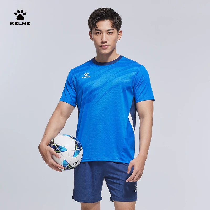 【卡尔美直营店】足球服套装成人足球比赛训练运动球衣短袖男圆领