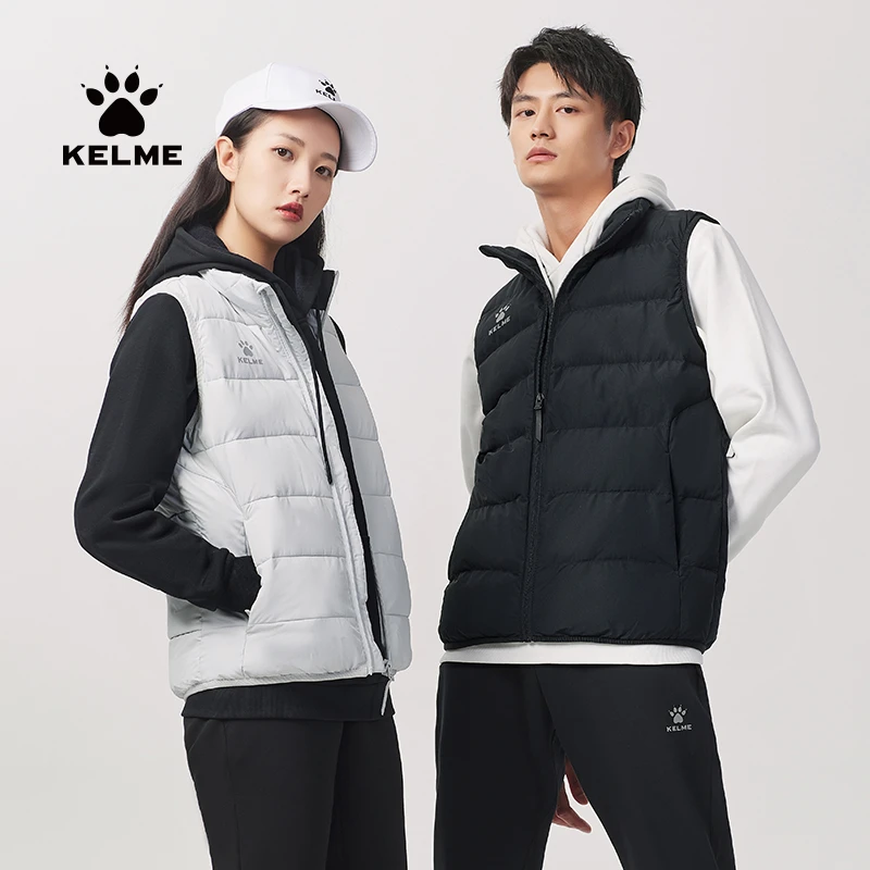 KELME卡尔美运动保暖棉马甲足球训练背心坎肩防寒时尚百搭jq
