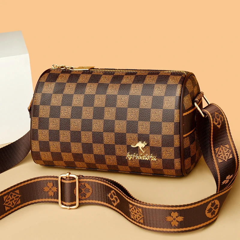 科彼袋鼠女包2024年秋冬新雅丹波士顿枕头包单肩斜挎包包女2028-3